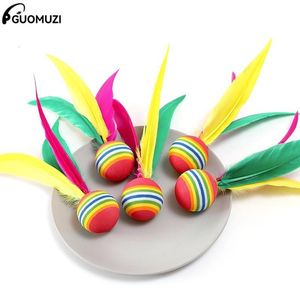 Badminton Shuttlecocks 1 5pcs Zestaw piłki na zewnątrz Dzieci gumowe pióro na plażę dzieci ćwiczenia fizyczne 230413