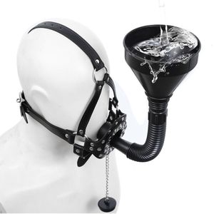 Adult Toys BDSM Mouth Gag Sex pis boca Toys Dog Piss Slave piss mask Water Spice Collar Red Plug with Tack Horse Harness Mouth Hopper 230413