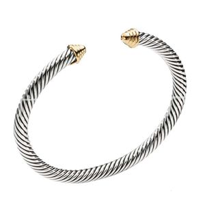 Dy Armband Jewelry Classic Designer Luxury Top Accessories Dy Round Head Armband Ny linje Twisted Thread Color Separation Fashion Versatil Dy Jewelry Quality