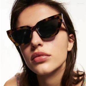 Солнцезащитные очки INS, модная роскошная многоцветная оправа «кошачий глаз» для женщин, брендовая дизайнерская классическая винтажная градация кошачий глаз для мужчин