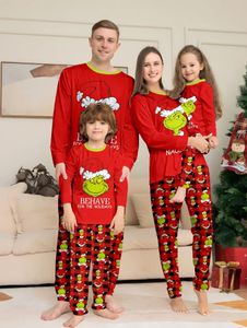 Family Matching Outfits 2024 Christmas Pajamas Set Xmas Adult Kids Mother And Daughter Father Son Sleepwear Baby Look 231113