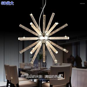 Chandeliers Nordic Spider Star Planet Bubble Crystal Chandelier Restaurant Dining Room Bar Hanging Lighting