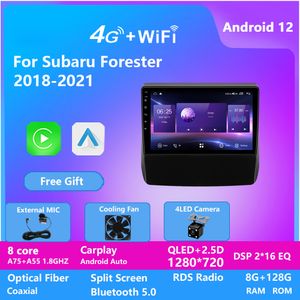 Araba DVD Player Android Video Android 12 GPS Dokunmatik Ekran Radyosu Subaru Forester 2016-2018