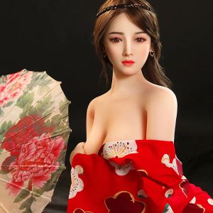 2023 Yepyeni158cm Japon Gerçek Silikon Sexdolls Erkekler İçin Gerçekçi Büyük Meme Mastürbator Vajina Kedi Yetişkin Seksi Oyuncaklar Tam Vücut Sevgi Bebek