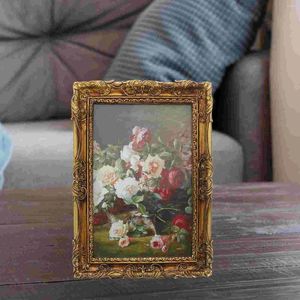 Frames Po Frame European Style Hanging Vintage Picture Wedding Desk Retro Small Child