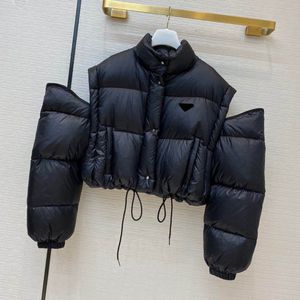 Winterjacke für Frauen, Down -Jacke, schwarze modische Frauenkleidung, Designer -Marke -Kleidung, verdickte Kapuzenjacke, Top -Isolierung, lässige Kurzjacke, Weiß, Weiß