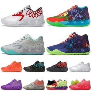 Com Caixa LaMelo Bola 1 MB.01 Sapatos de Basquete Bombas Preto Buzz City LO UFO Não Daqui Cidade Rick Rock Ridge Red Designer Trainers Sports S