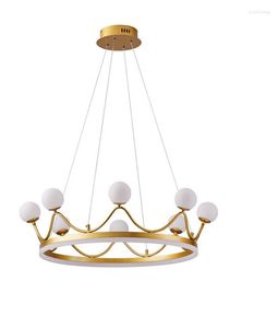 Chandeliers 2023 Winfordo Modern LED Pendant Lamp Ceiling Chandelier Lighting With Crown Design For Living Room Kids Bedroom 220V /110V