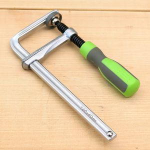 120/160/200/300mm Guide Rail Clamps with Plastic Handle Screw Action Arm for Woodworking MFT Table and Track Saw Rails
