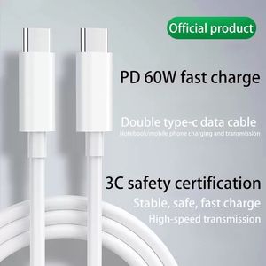 PD Datenkabel USB C auf USB Typ C Kabel für Xiaomi Redmi Note 8 Pro Quick Charge 4.0 PD 60W Schnellladung für MacBook Pro S11 Ladekabel