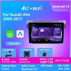 Suzuki Alto 2009 için 10 inç Araba Video DVD Player Navigator 2011-2017 Android GPS Navigasyon Ses Radyosu DSP Carplay