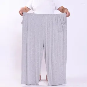 Men's Pants Men High Elastic Casual 15XL 16XL 210-260KG Summer Modal Home Large Size Super Soft