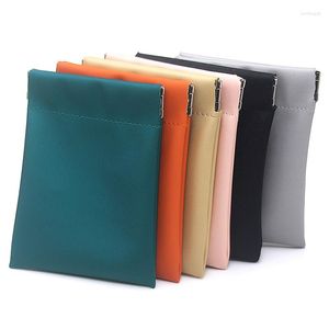 Mücevher Torbaları 1 PCS 5.7x10cm Sevimli Kozmetik PU Deri Çantalar Taşınabilir Koruyucu Kapak