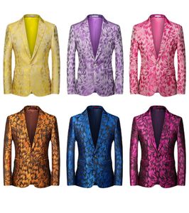 Mens Fashion Print Ternos Designer Plus Size Personalizado Luxo Alta Qualidade Performance de Palco Banquete Festa Casual Blazer M-6XL 6 Cores