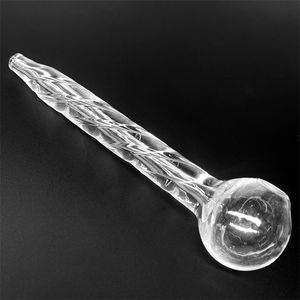 Acook nyaste högkvalitativa Pyrex Glass Oil Burner Pipe Clear Tube Oil Pipe Tjock Glass Rökning Tobak Torra ört Cigarettrör