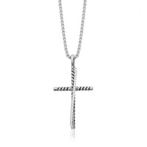 DY Necklace Jewelry classic designer luxury top accessories Cross Necklaces Minimalist with Imitation Diamond Pendant Jewelry DY Jewelry Accessories jewellery