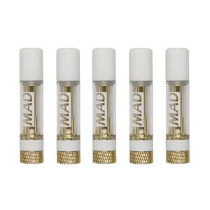 Mad Labs-Kartuschen, 510-Gewinde, Keramikspitzen, Keramikspule, Vape, E-Zigaretten, Zerstäuber, 0,8 ml, 1,0 ml, leere dicke Öl-Verdampfer-Starter-Kits, Wagen