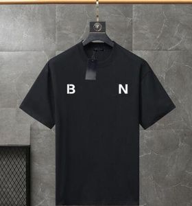 Designer Men Women Band T-shirt Fashion black and white short sleeve luxury monogram T-shirt plus size Asian size
