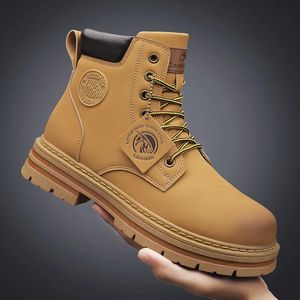 Boots Winter Ankle Mens Martin Outdoor Comfortable Yellow with Classic Design High Top Men Casual Shoes Choice 231113