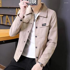 Herrjackor Motorcykelkvalitet Casual Sports Top Solid Color Suede Fabric Spring och Autumn Velvet Thin Stand Collar Jacket