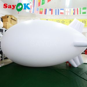 Party Decoration SAYOK Inflatable Advertising Helium Blimp Balloon Zeppelin For Event Promotion