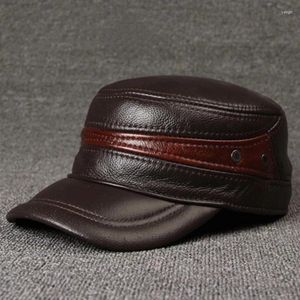 Berretti Berretto da baseball in pelle di misura regolabile Cappello invernale da uomo Più spesso Caldo Pelle bovina Moda semplice Maschile Snapback in osso Cappelli da papà