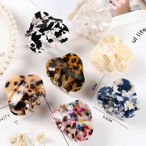 5.5 cm Vintage Hair Clip Womens Simple Geometry Acetate Hair Claw Hair Clips for Women Girls Hair Accessories