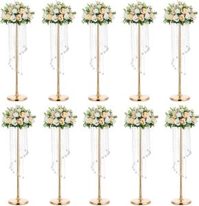dekor 10st bröllop huvudbord mittpunkt blommor stativ s-typ kristallpärla gardin väg bly bröllopsmottagning område dekorativ 80