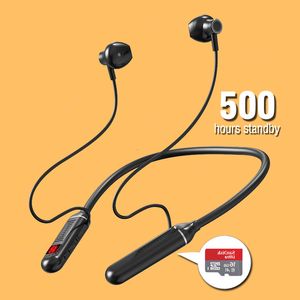 携帯電話イヤホンワイヤレスヘッドフォンネックバンドBluetoothイヤホン500時間の長さのバッテリーMicrophon Auriculares Sport Headset for TF 96