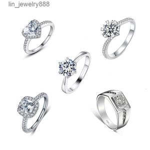 SC 2023 Fashion Weddings Engagement Finger Rings Shiny Light Luxury Moissanite Zircon Promise Engagement Wedding Rings Women
