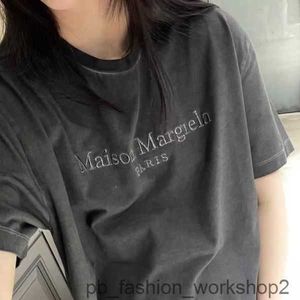 Футболки Margiela mm6 Maison Mm6 Мужчины Женщины Буквенно-цифровой принт Модные хлопковые футболки Margiela Дизайнер одежды с коротким рукавом mm6 Футболки уличной одежды 1 1XSC