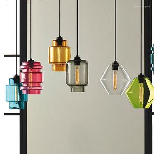 Pendant Lamps Vintage Light Loft Glass Hanging Lamp For Kitchen Dining Room Home Lighting Luminaria Retro Industrial