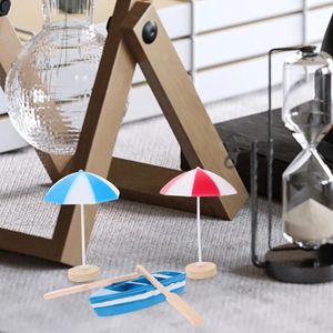 Garden Decorations Toys Mini Beach Accessories Desktop Micro Scene Miniature Style Decoration Wood Layout Props Summer