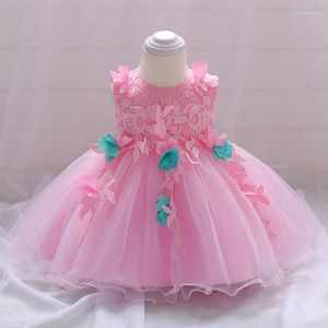 Girl Dresses Autumn Baby Dress Female Butterfly Print Full Moon Birthday Princess Children's Clothing Flower Party Fluf