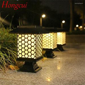 Hongcui Outdoor Solar Lawn Lights مقاومة للماء LED Garden Lamp