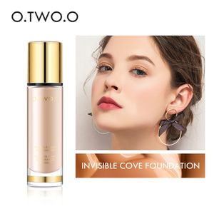 8 Farben Gold Liquid Foundation Oil Control Whitening Concealer Feuchtigkeitscreme Full Coverage Face Makeup Base Cream