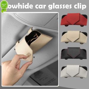 Car Sun Visor Sunglasses Case with Card Holder Clip - Durable Auto Eyeglasses Storage Accessory, Multifunctional