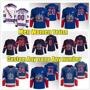 23 Adam Fox NY Ters Retro Hokey Forması 10 Artemi Panarin Rangers 31 Igor Shesterkin Mika Zibanejad Chris Kreider Jacob Troba Kaapo Kakko Ryan Reaves Jerseys 1111