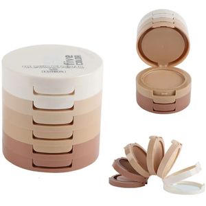 Face Powder 5 In 1 Makeup Face Pressed Powder Contour Shading Concealer Foundation Palette Foundation Face Pressed Powder Mineral 231113