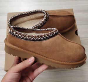 Zapatillas Tazz para mujer Diapositivas de piel de Tasmania Bota de plataforma ultra mini clásica con semillas de mostaza Sin cordones Les Petites Mezcla de lana de gamuza Botines de diseñador de invierno UGGsity antideslizante