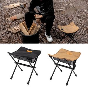 Camp Furniture Ultralight Folding Camping Chair Beach Aluminum Alloy Naturehike Tourist Stool Strong Load-bearing BBQ Supplies