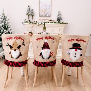 Chair Covers Christmas Gnome Cover Washable Reusable Dinner Table For PROTECTION Dining Room Ceremony Banquet Decor