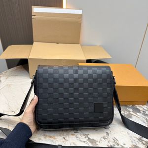 Męski luksus designerski torba posłańca torebka skórzana torba na zakupy męską torebkę na ramię na ramię Crossbody Bag worka Paftelet 25 cm