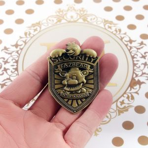 FNAf Fazbear Securone Guard Badge - Five Nights at Freddy's Costume Cosplay Broach Pin - Prezent dla mężczyzn kobiet