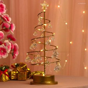 Table Lamps LED Christmas Lights Crystal Tree Room Bedroom Home Party Decoration Lamp Gifts