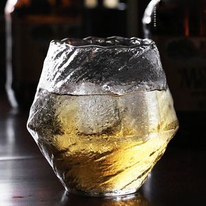 Becher Japanische Hammertasse Cocktailglas Whisky Tee Kaffee Wasser Brandy Wodka Becher Diamond Crystal Cups Transparente Gläser 230413
