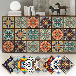 30 pezzi adesivi murali autoadesivi impermeabili in PVC mobili in stile marocchino cucina adesivi per piastrelle decorative per pavimenti del bagno 220504