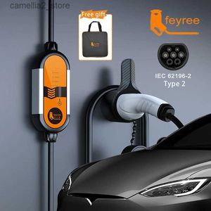 電気自動車アクセサリーFeyree EVポータブル充電器タイプ2