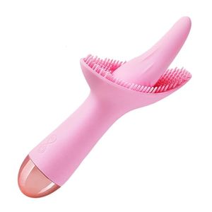 Vibratori Clitoride Vibratore Cunnilingus Stimolatore Per Massaggio Femminile Bastoni Lingua Morbida Leccare Capezzolo Masturbatore Orale Giocattolo Del Sesso Per Le Donne 230413