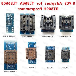 Freeshipping Full Set 8 Adapters For TL866 Programmer TL866cs / TL866A/EZP2010 SOP28 SOP8 PLCC IC Extractor, Best Electronic Socket Pilx